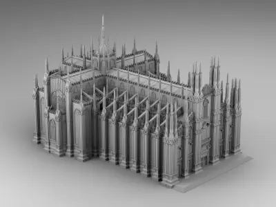 Chicago cathedral  3D print model