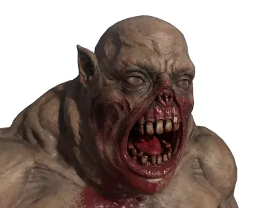 Zombie Character AAA Low-poly 3D model