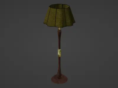 Floor Lamp Low-poly 3D model
