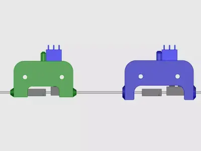 Manual point lever for model railway Free 3D print model