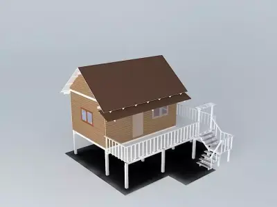 Farmhouse house Free 3D model