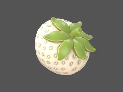Strawberry v1 003 Low-poly 3D model