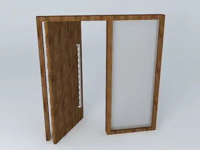 Gate entrance open Free 3D model