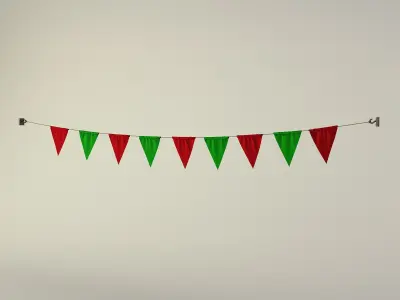 rags on a hanger 3D model