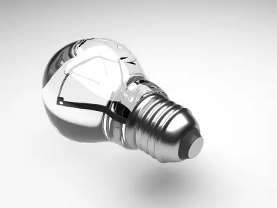 Light Bulb With Illuminating Animation 3D model