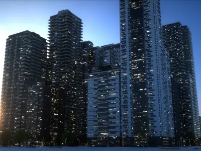 City Block Type B37 3D model