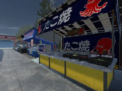Japan Festivals Unity Ready 3D model