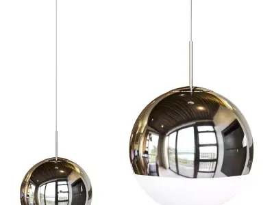 Globe Pendant Ceiling Light Simplicity Metal 1 Light 3D model