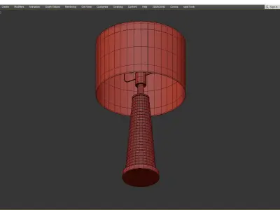 Heathfield Co Piera Table Lamp Low-poly 3D model