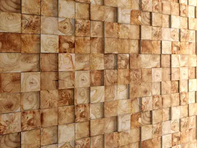 Wooden Mosaic Collection 3D model