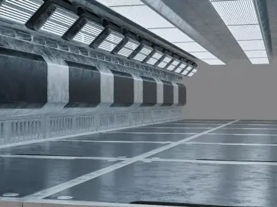 Sci-fi Passage 3D model