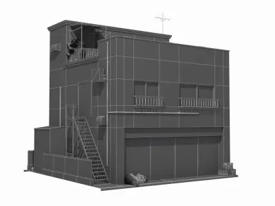 Tokyo House 003 Low-poly 3D model