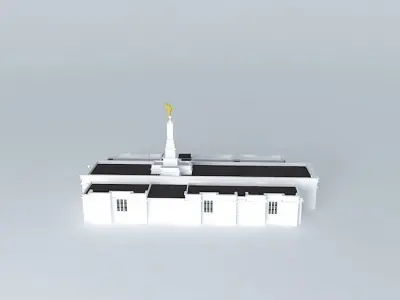 LDS Temple San Jose Costa Rica Templo Mormon. 87 th. operatin... Free 3D model