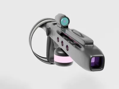 Sci-Fi rifle 3D model shop
