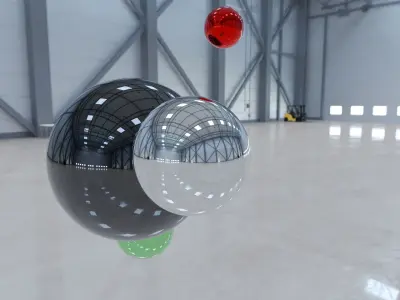 HDRI - Airplane Hangar Interior 3 Texture