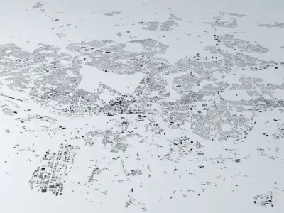 Newcastle Streets and Buildings 3D model