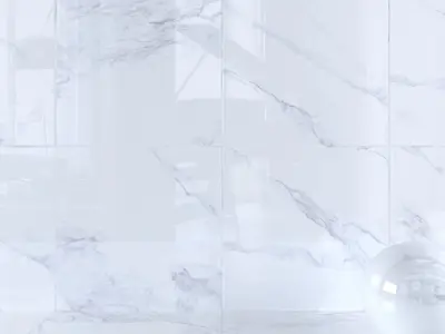 Wall Tiles Museum Calacatta 4D White 120x120 Set 2 Texture