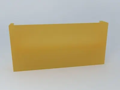 bookcase door-cd yellow Free 3D model