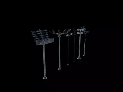 high mast light 3D model