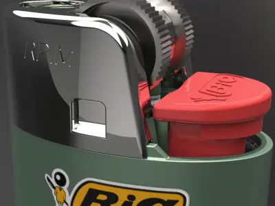 Bic Lighter 3D print model
