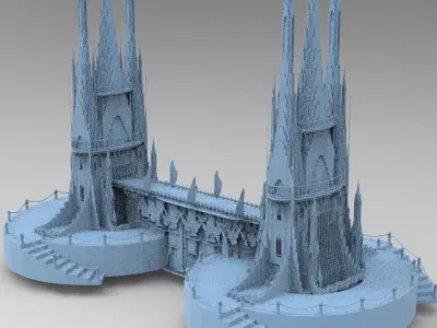 London Celtic watchtowers  3D model