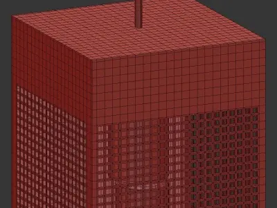 PENTA pendant light with square shape 3D model