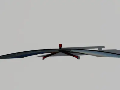 Gaming monitor  Low-poly 3D model
