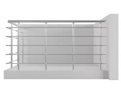 Aluminum Railing System - RS10 3D model