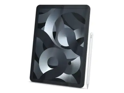 Apple iPad Air 2022 All Color with Pencil Low-poly 3D model