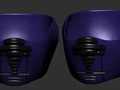 helmet high poly sculpt 3d printable  3D model 68