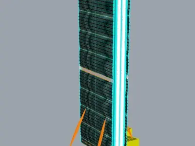 Torre Allianz City Life Milano By Arata Isozaki 3D model