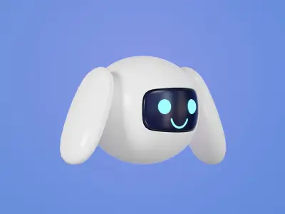 Auto bot series No1 Minimal stylized Low-poly 3D model