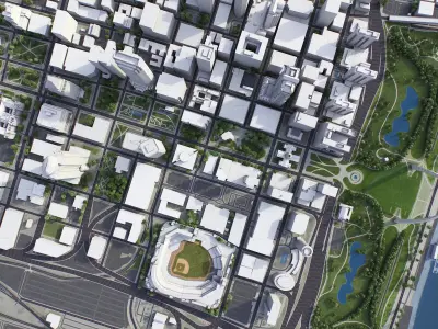 St Louis Low-poly 3D model