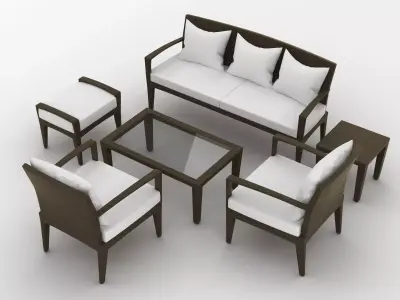 Dedon Panama Set 3D model