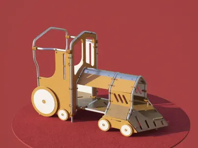 kids playground THE LOCOMOTIVE JMA-0448 3D model