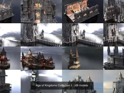 Age of Kingdoms Collection 1  3D Model Pack