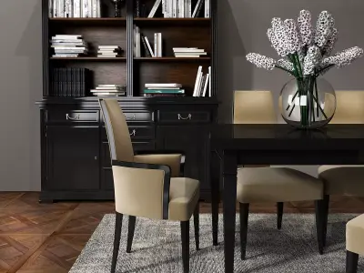 Selva Dining room set 02 3D model