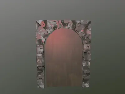 Arch Entrance Low-poly 3D model