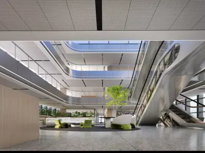 atrium Low-poly 3D model