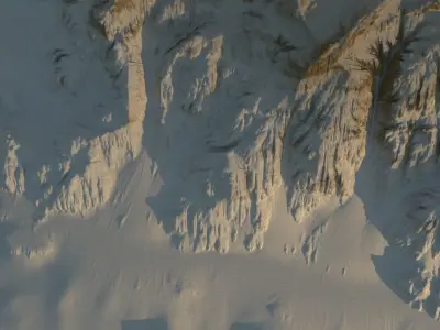 Detailed Winter Landscape 3D model