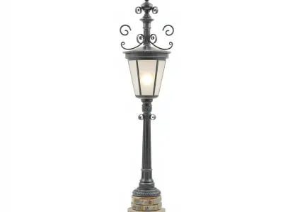 Ornate Clock Tower Lantern model pack Low-poly 3D model