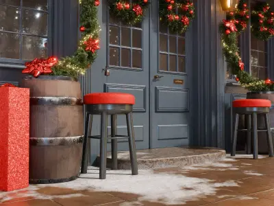 Christmas Entrance 3D model