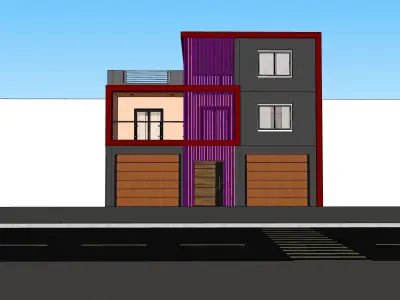 contemporary villa  3D model