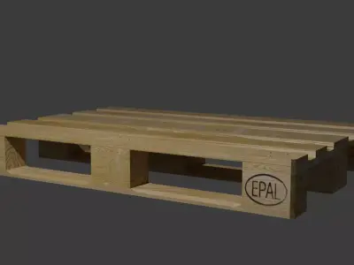 Pallet Low-poly 3D model