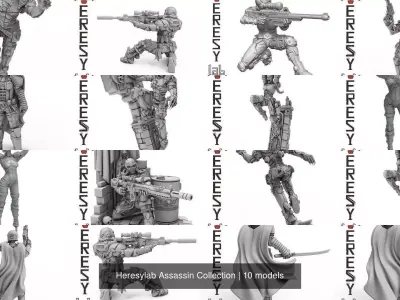 Heresylab Assassin Collection 3D Model Pack