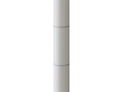VIDJA VIDYA Floor lamp white 138 cm 3D model