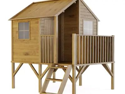 Kids Garden Playhouse 3D model