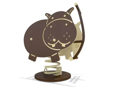 Hippo Rider Playground 3D model