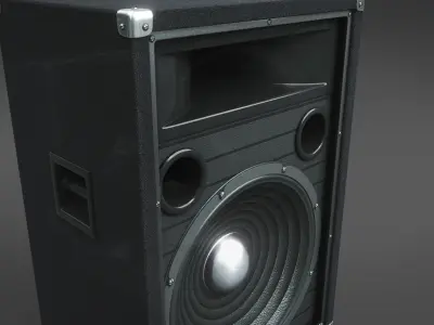 Simple hi-fi speaker 3D model