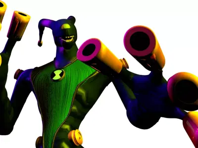 Feedback 3d Model - Ben 10 Omniverse - Pack of 2 models 3D model